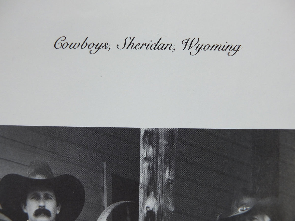 1989 Kenny Rogers Western Collection Poster, Cowboys Sheridan Wyoming, photography monochrome, country music, wall art decor