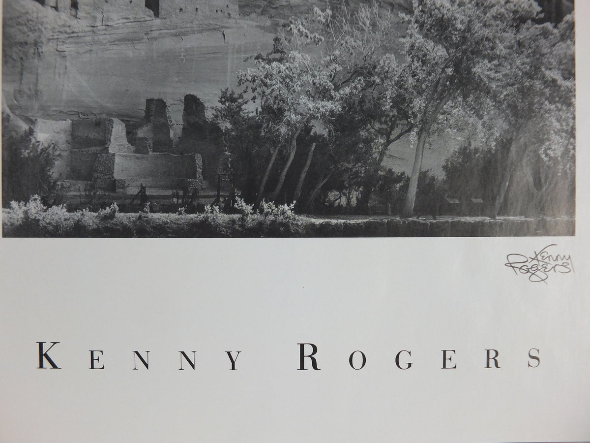 1989 Kenny Rogers Western Collection Poster, Canyon De Chelly, National Monument, Arizona, photography, country music, wall art decor