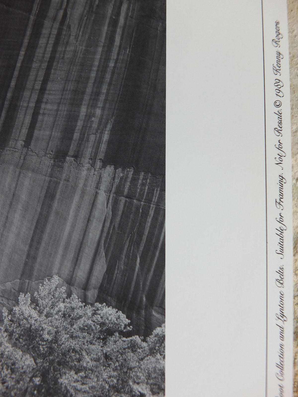 1989 Kenny Rogers Western Collection Poster, Canyon De Chelly, National Monument, Arizona, photography, country music, wall art decor