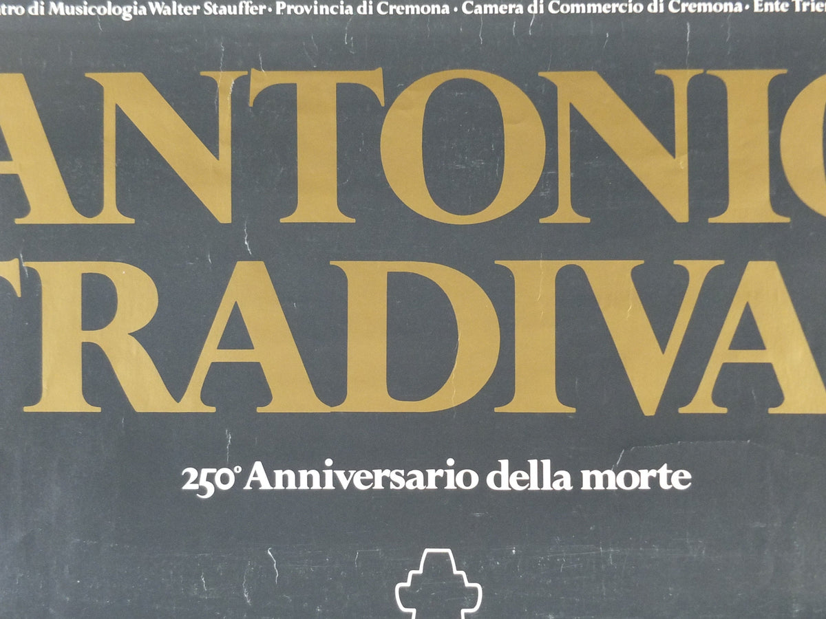 1987 Antonio Stradivari Poster, maker of Violins and other stringed instruments, Music, Cello, Double Bass, classical music wall art decor