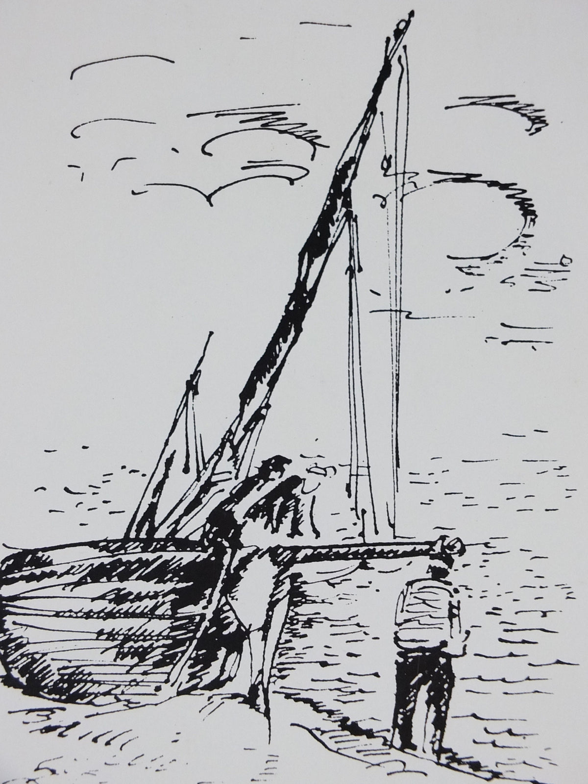 1990 Maurice de Vlaminck Poster, Drawings from Normandy, Fauvism, fauves, the wild beasts, artist gallery exhibition, wall art decor