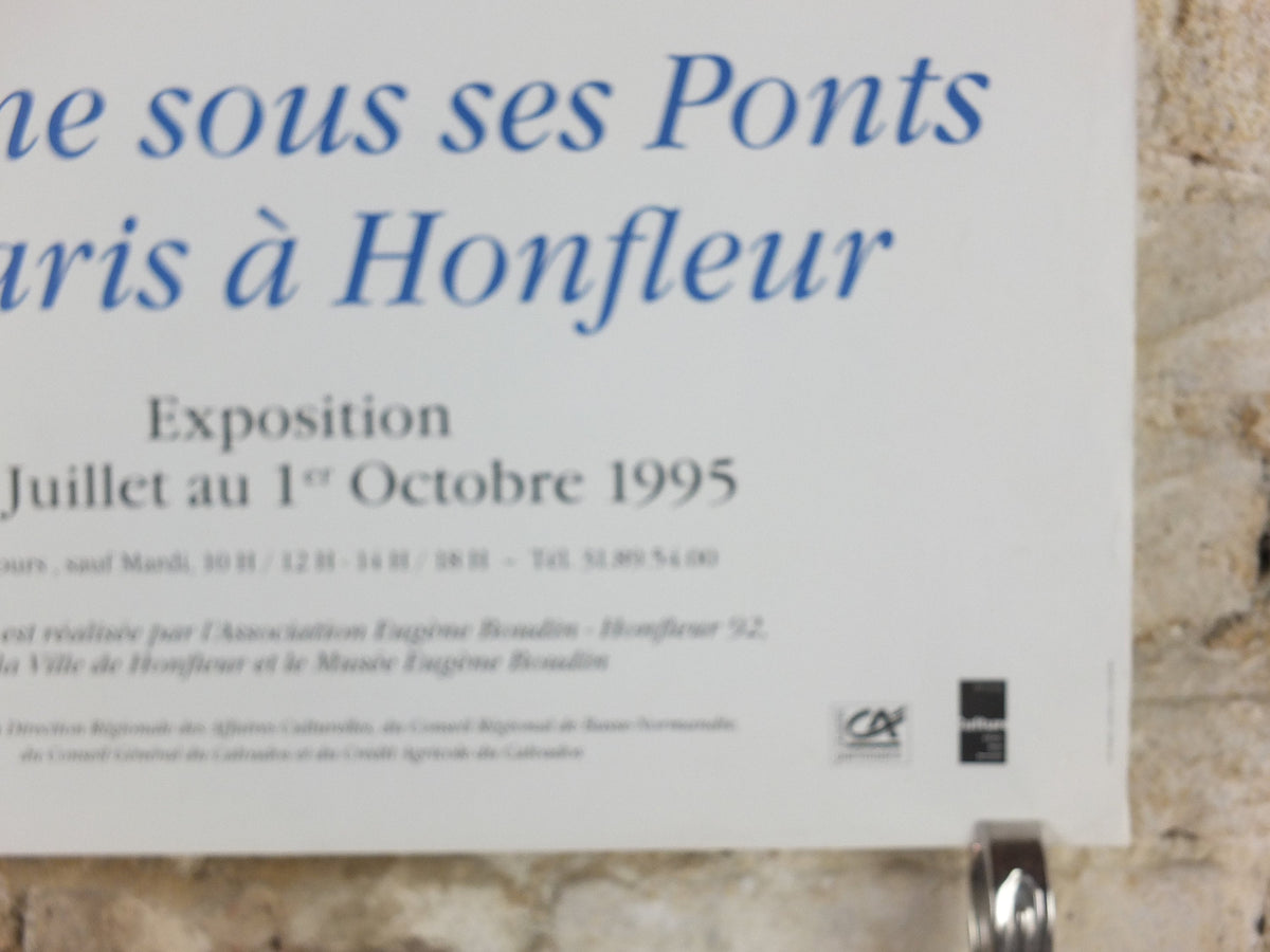 1995 Maurice de Vlaminck Poster, The Port of Honfleur on the River Seine, Fauvism, wild beasts, artist gallery exhibition, wall art decor