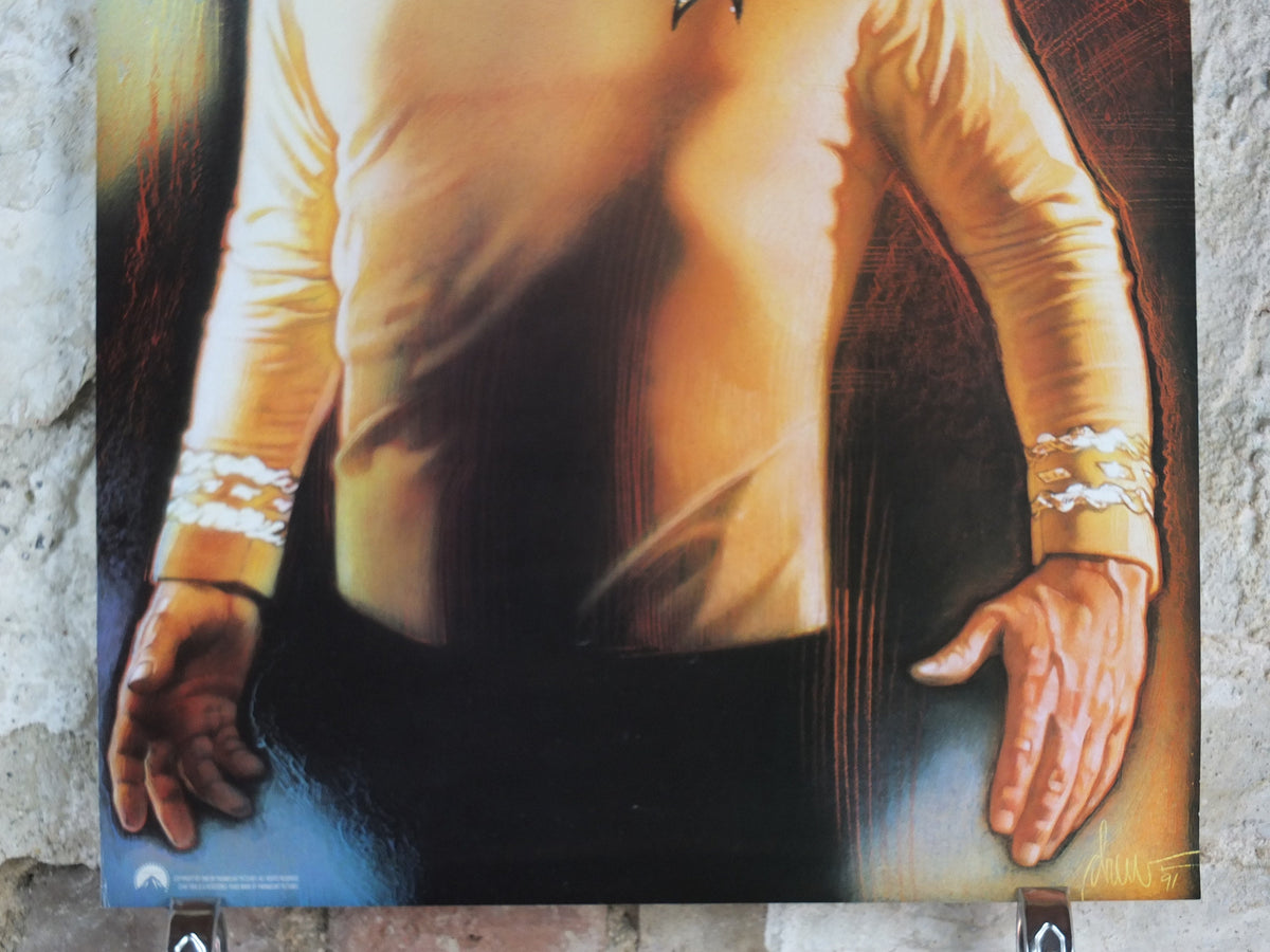 1992 Captain Kirk Poster, Star Trek, by Drew Struzan, William Shatner, Paramount Pictures, wall art cinema film memorabilia