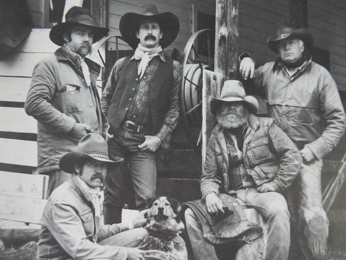 1989 Kenny Rogers Western Collection Poster, Cowboys Sheridan Wyoming, photography monochrome, country music, wall art decor