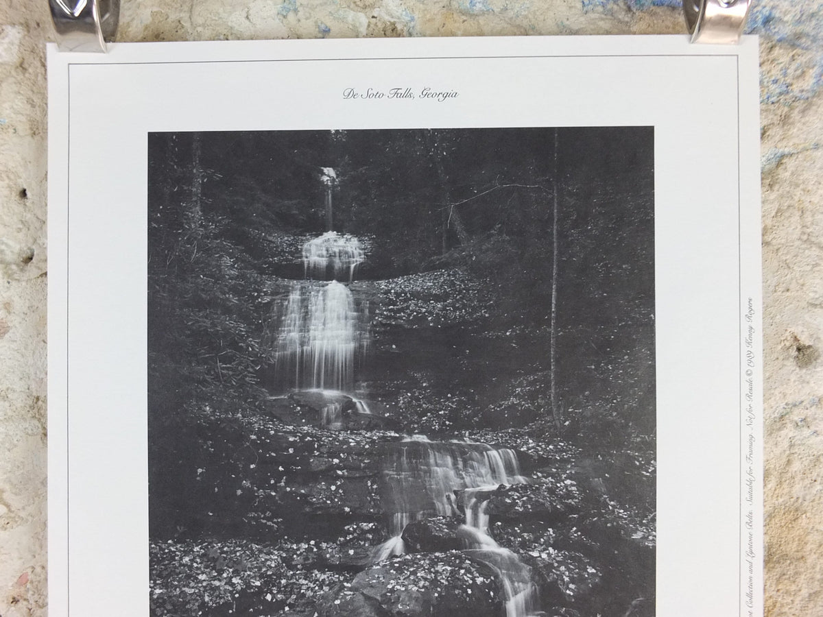 1989 Kenny Rogers Western Collection Poster, De Soto Falls Georgia, photography monochrome, country music, wall art decor