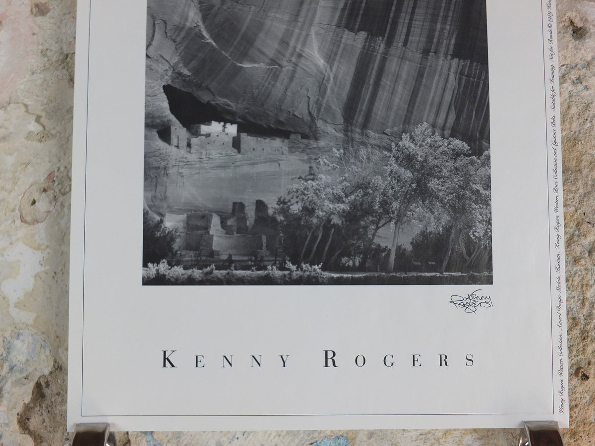 1989 Kenny Rogers Western Collection Poster, Canyon De Chelly, National Monument, Arizona, photography, country music, wall art decor