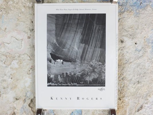 1989 Kenny Rogers Western Collection Poster, Canyon De Chelly, National Monument, Arizona, photography, country music, wall art decor