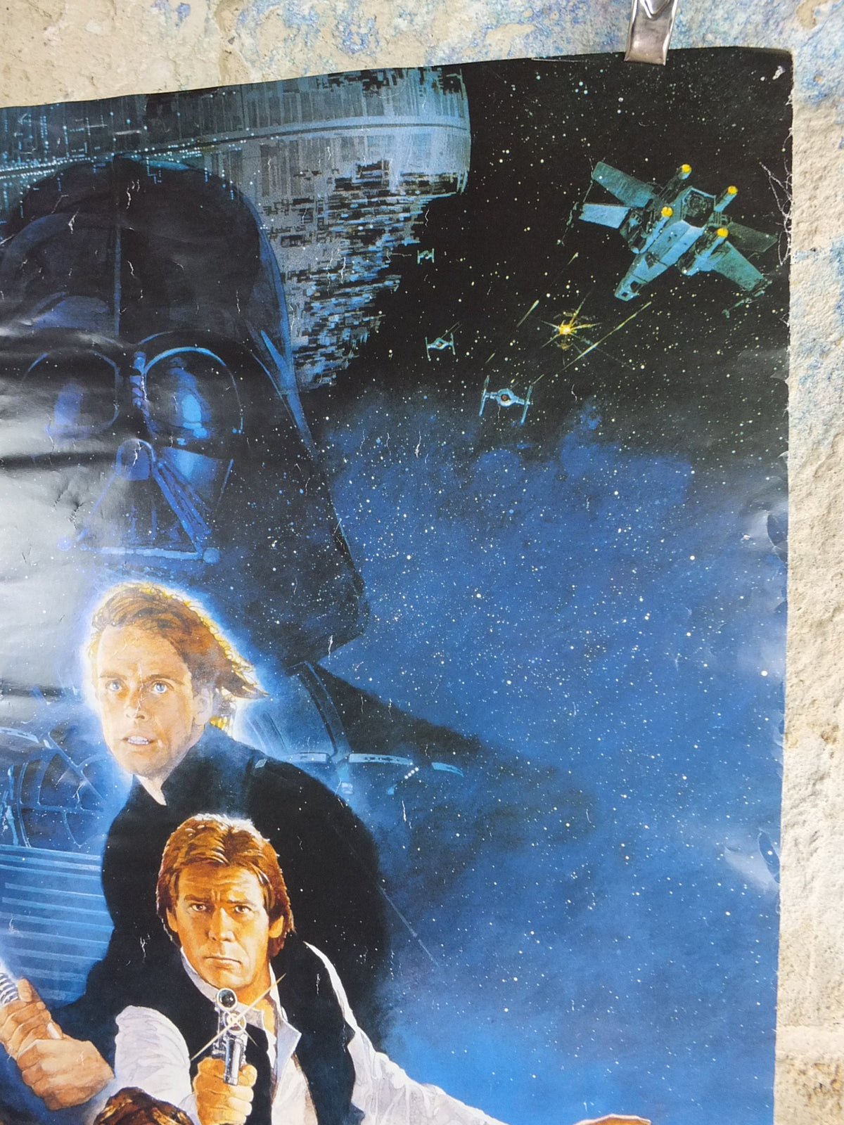 1995 Return of the Jedi Poster, International Star Wars Style B, by Kazuhiko Sano, Zigzag Germany variation, film wall art decor