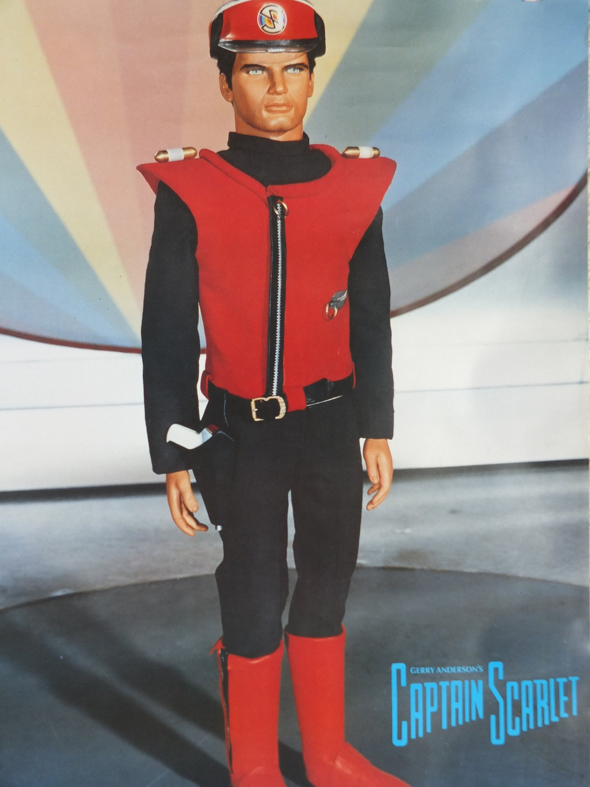 1989 Captain Scarlet Poster, From Gerry Anderson, creator of Thunderbirds, The Mysterons, Spectrum, puppets and marionettes, wall art decor