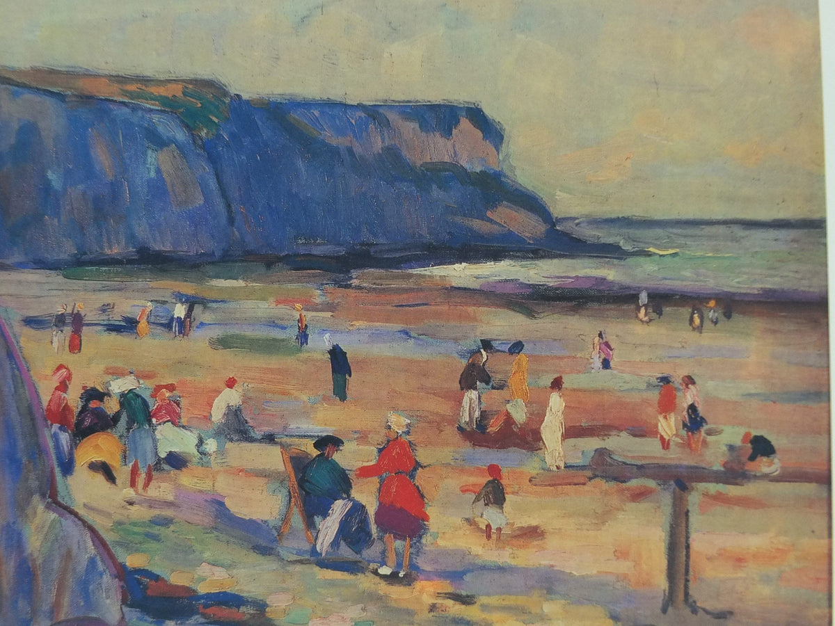 1989 Albert Lebourg and Robert Pichon Poster, coastal seasscape, impressionism, art deco, artist gallery exhibition, wall art decor