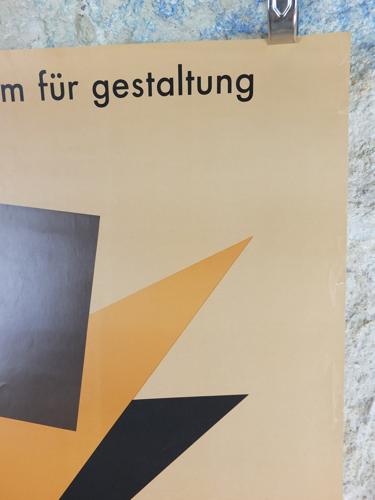 1990 Bauhaus Poster, Andor Weininger, Conceptional Bauhaus art, Art Deco Nouveau, gallery exhibition, wall art decor