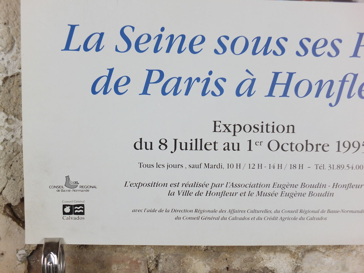 1995 Maurice de Vlaminck Poster, The Port of Honfleur on the River Seine, Fauvism, wild beasts, artist gallery exhibition, wall art decor