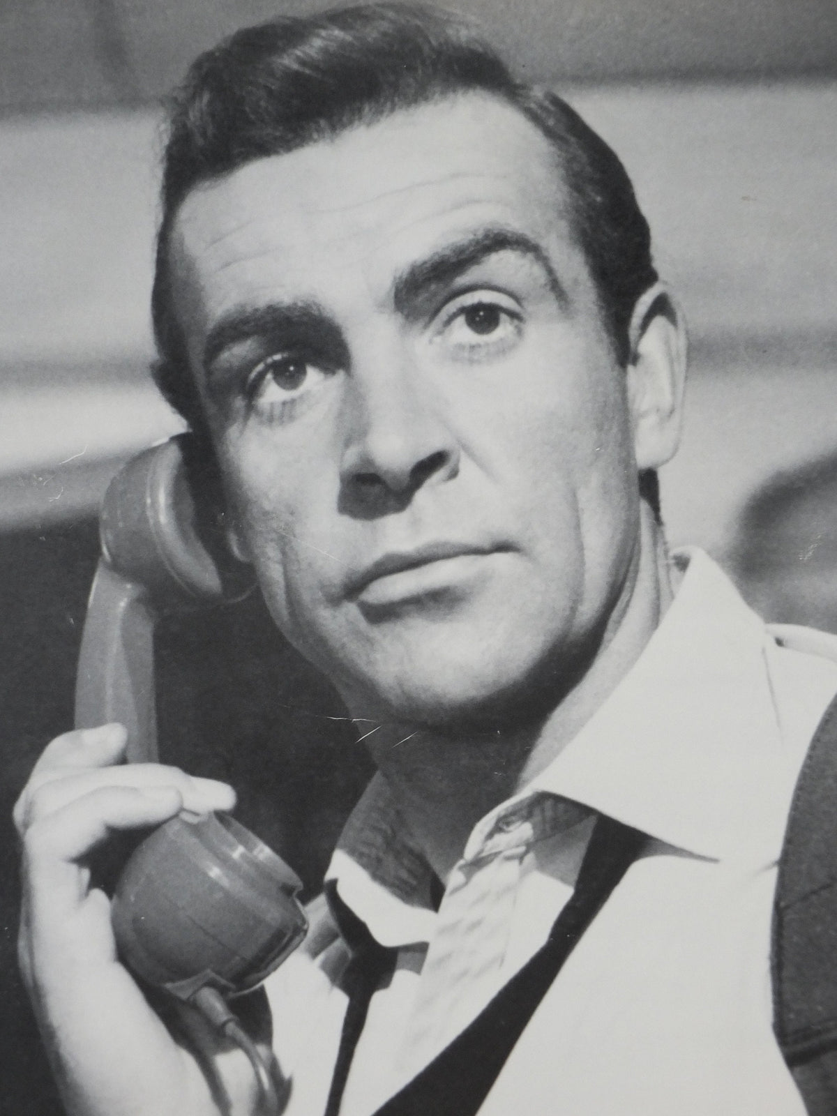 1995 James Bond Poster, Sean Connery as 007, "From Russia with Love", monochrome, Ian Fleming, wall art decor
