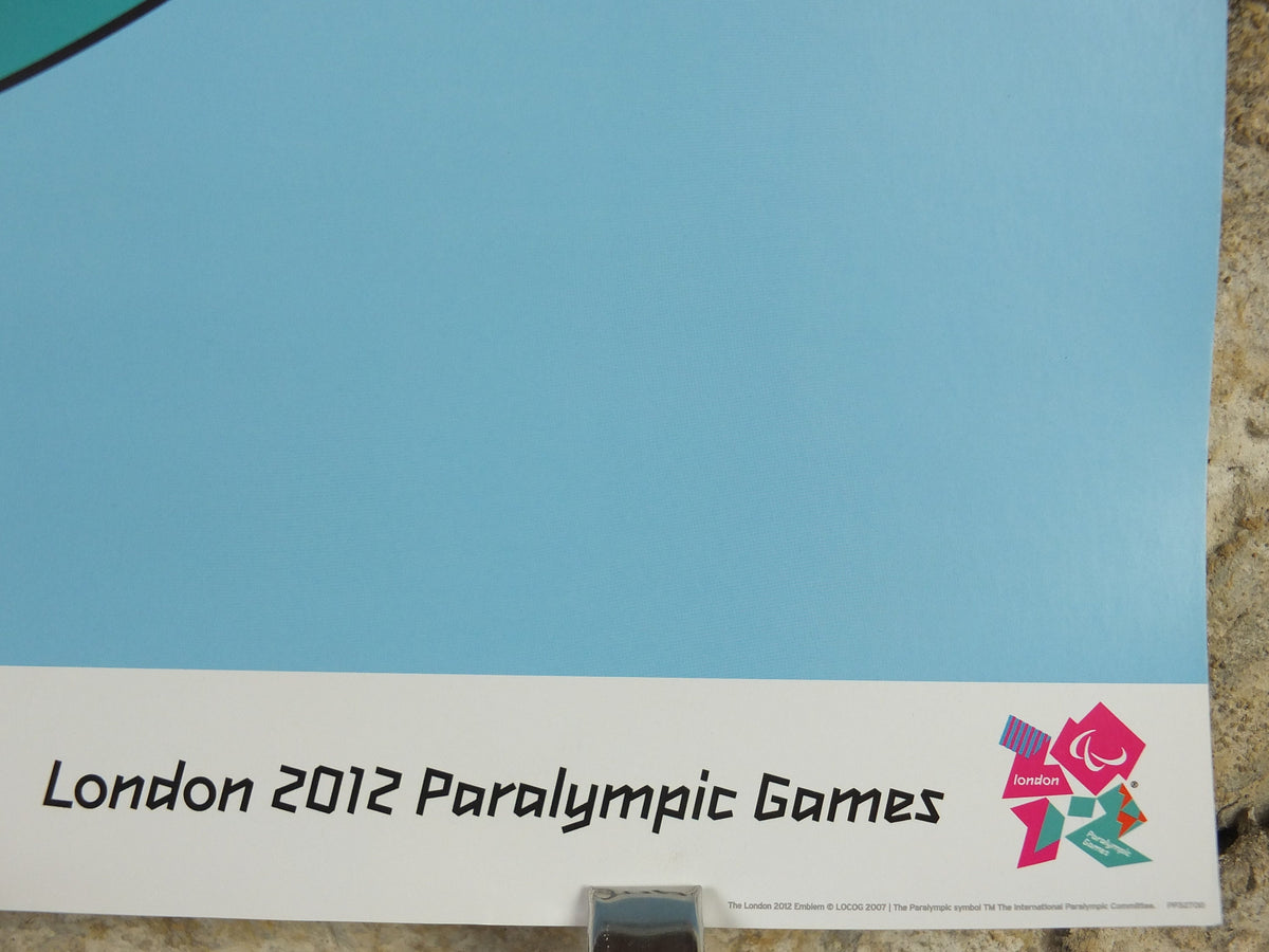 2012 London Paralympics Poster, Michael Craig-Martin GO, colourful stopwatch, XXX Olympiad, post modern, sport wall art decor