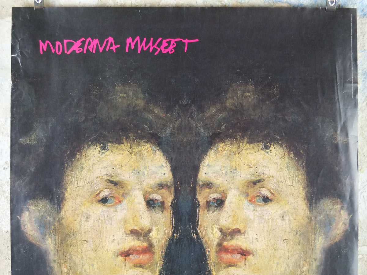 2005 Edvard Munch Poster, Self portrait 1886, Moderna Museet Stockholm, Expressionism, Symbolism, gallery exhibition, wall art decor
