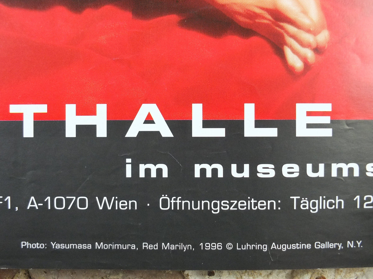 1996 Yasumasa Morimura Poster, Red Marilyn, self portrait, erotic nude, photographer, Japanese art, artist gallery exhibition wall art decor