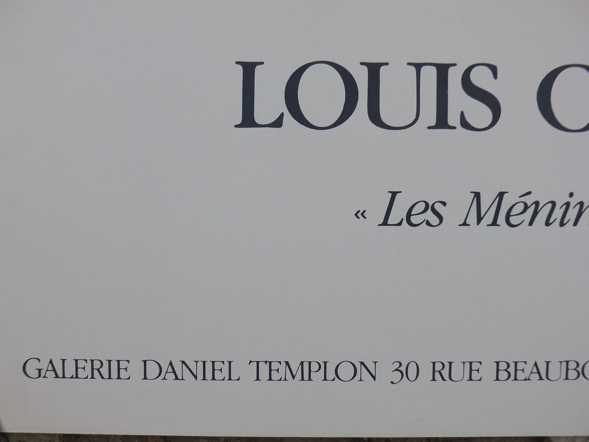 1984 Louis Cane Poster, Les Menines or The Women, abstract painting, artist gallery exhibition, wall art decor