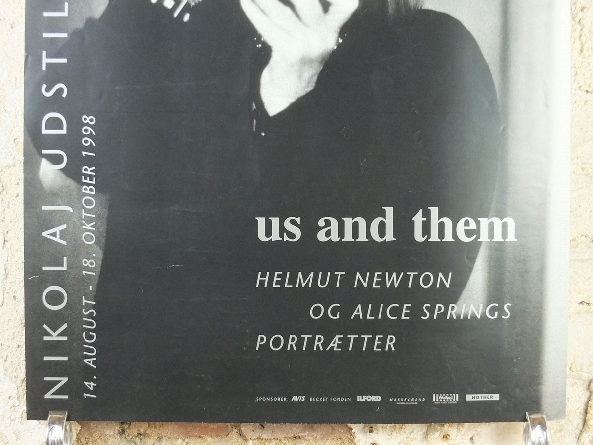 1998 Helmut Newton Poster, Us and Them, Helmut Newton and June Newton, "Alice Springs", Photography, gallery exhibition, wall art decor