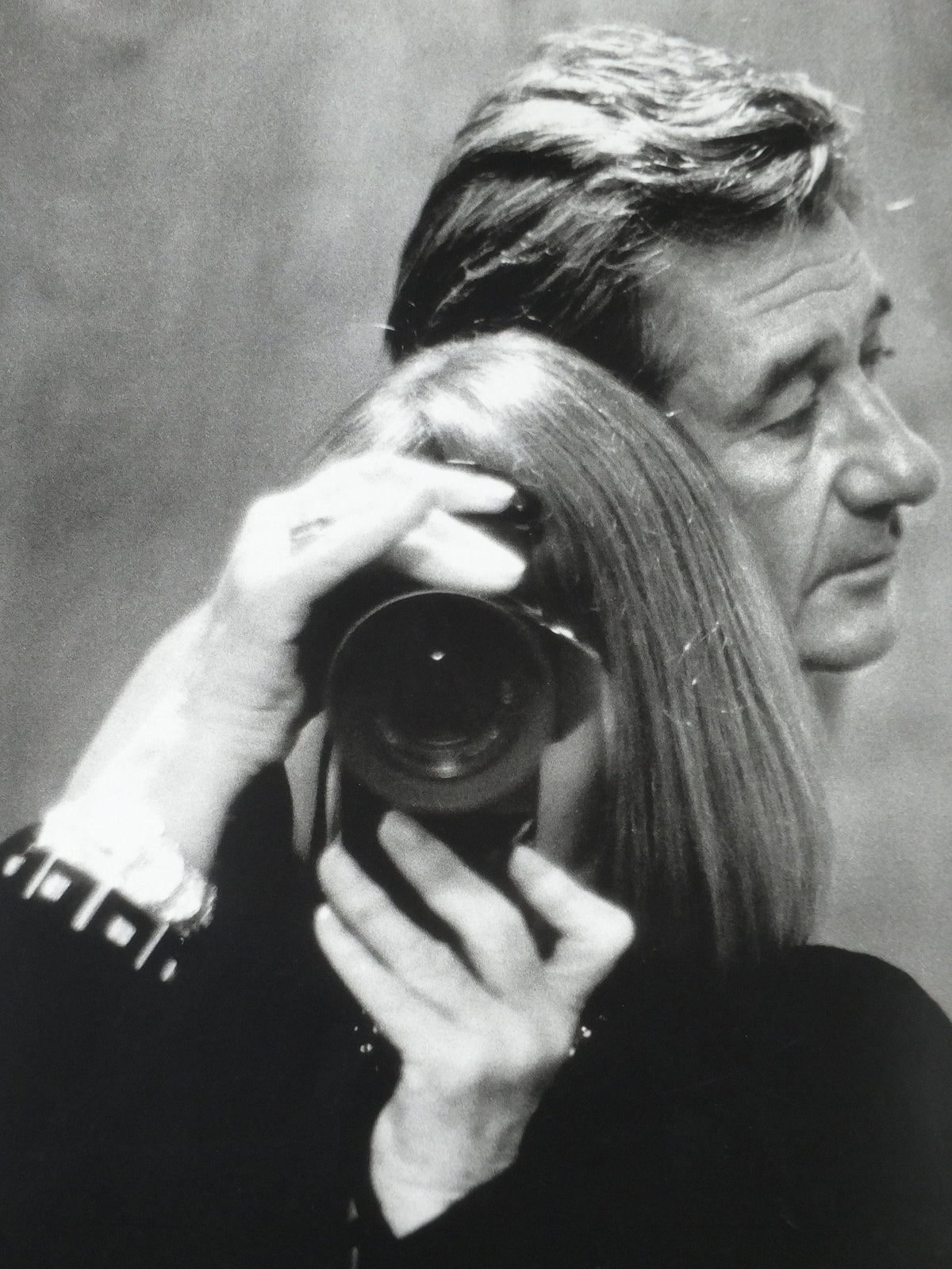 1998 Helmut Newton Poster, Us and Them, Helmut Newton and June Newton, "Alice Springs", Photography, gallery exhibition, wall art decor