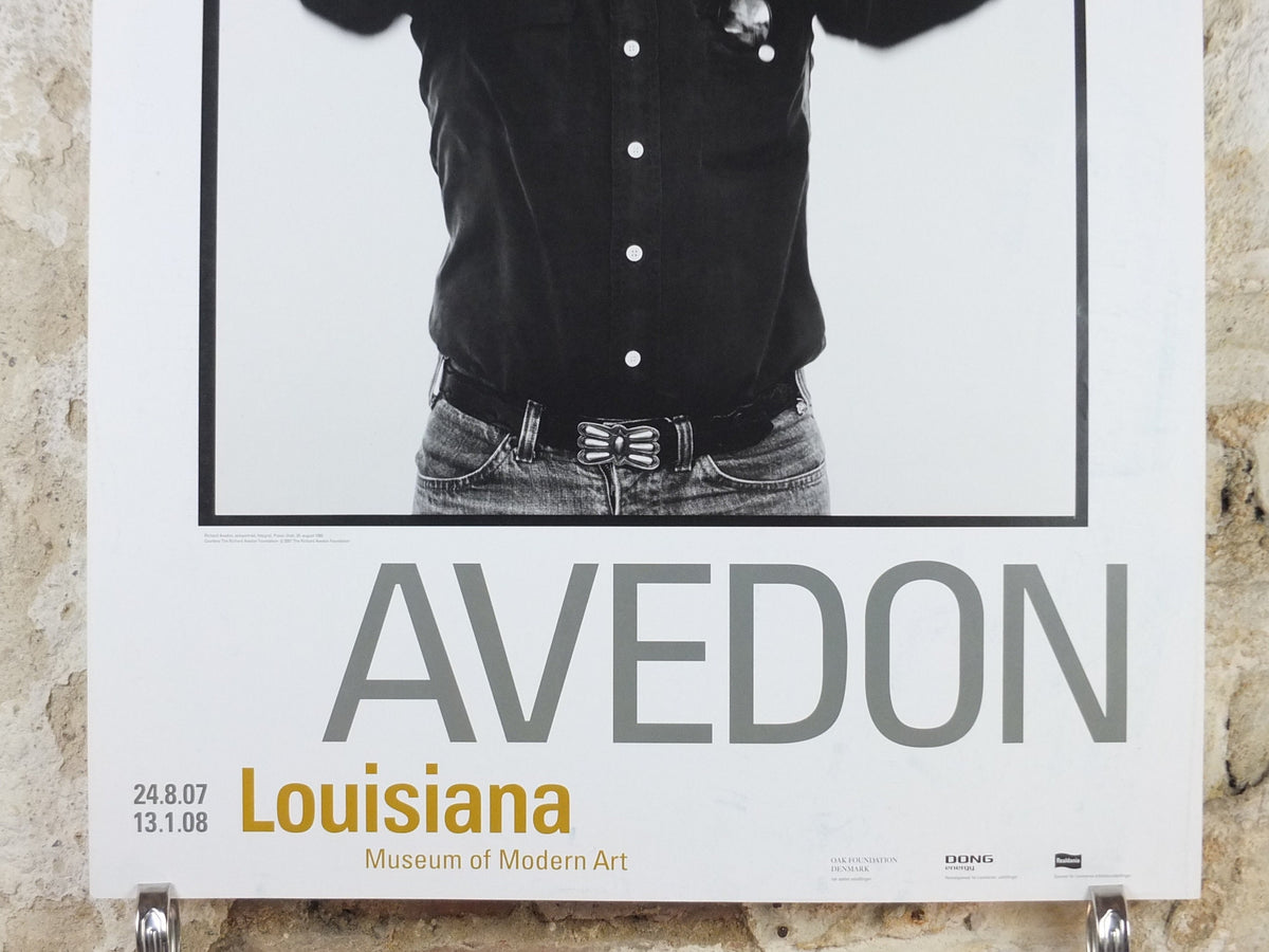 2007 Richard Avedon Poster, Self Portait Utah 1980, Louisiana, Copenhagen, photography gallery exhibition, wall art decor