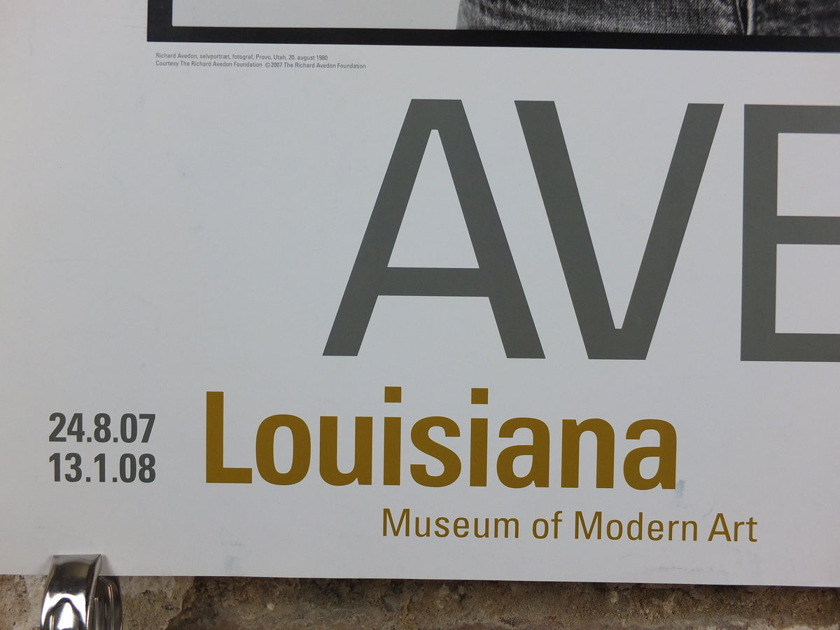 2007 Richard Avedon Poster, Self Portait Utah 1980, Louisiana, Copenhagen, photography gallery exhibition, wall art decor