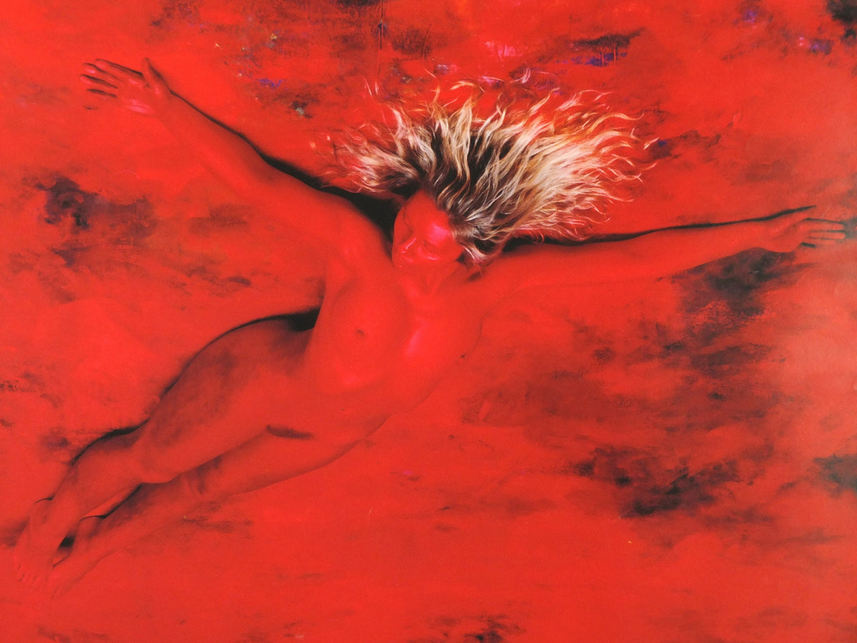 2006 Ona B Poster, Dream 1993, Kunstlerhaus Vienna, scarlet blonde and red nude, Surrealism, wall art decor