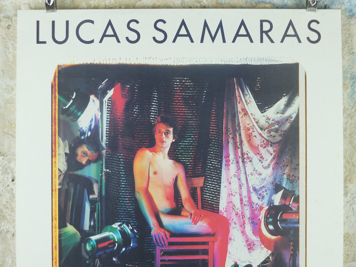 1985 Lucas Samaras Poster, male nude, Polaroid fotografier 1969-83, Louisiana, Copenhagen, photography gallery exhibition, wall art decor