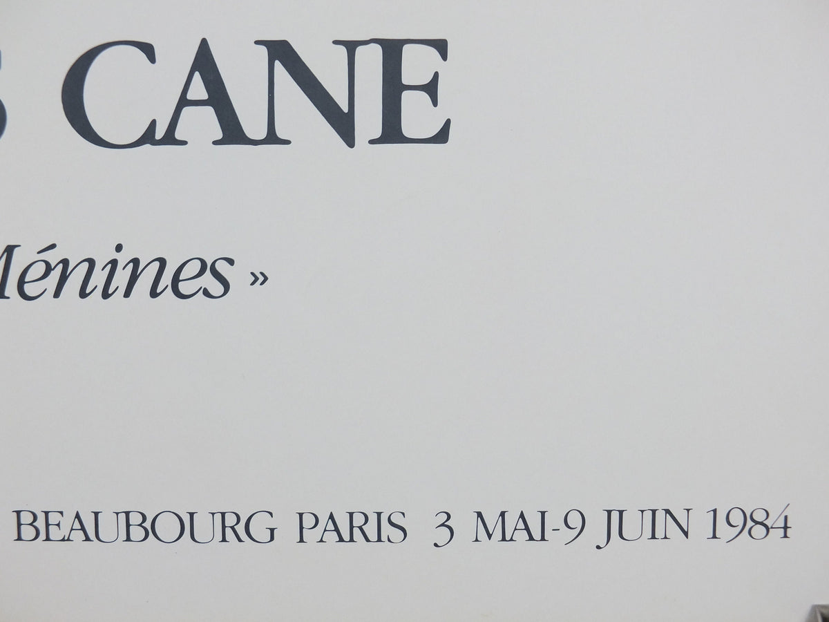 1984 Louis Cane Poster, Les Menines or The Women, abstract painting, artist gallery exhibition, wall art decor