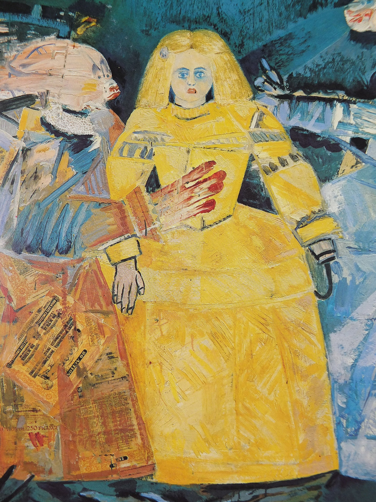 1984 Louis Cane Poster, Les Menines or The Women, abstract painting, artist gallery exhibition, wall art decor