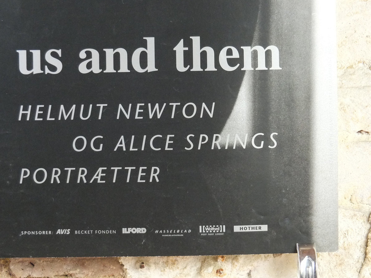 1998 Helmut Newton Poster, Us and Them, Helmut Newton and June Newton, "Alice Springs", Photography, gallery exhibition, wall art decor
