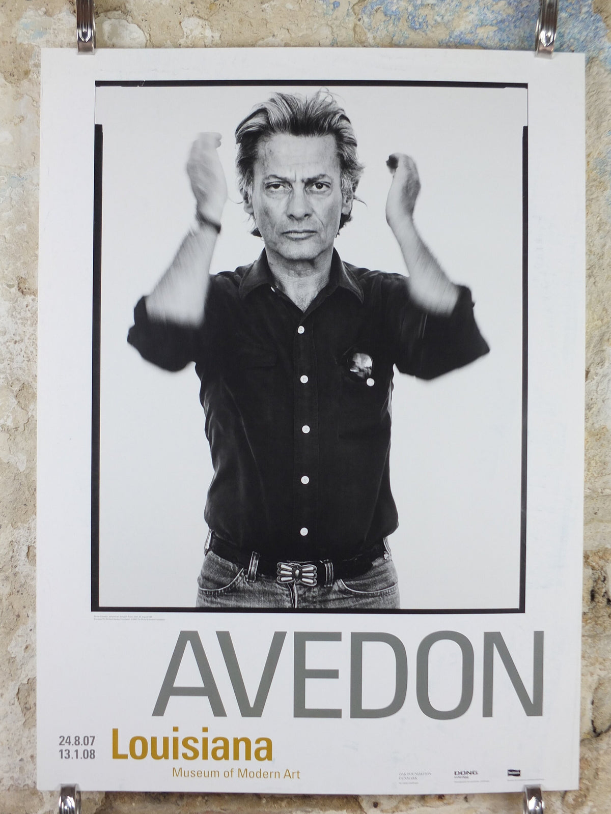 2007 Richard Avedon Poster, Self Portait Utah 1980, Louisiana, Copenhagen, photography gallery exhibition, wall art decor