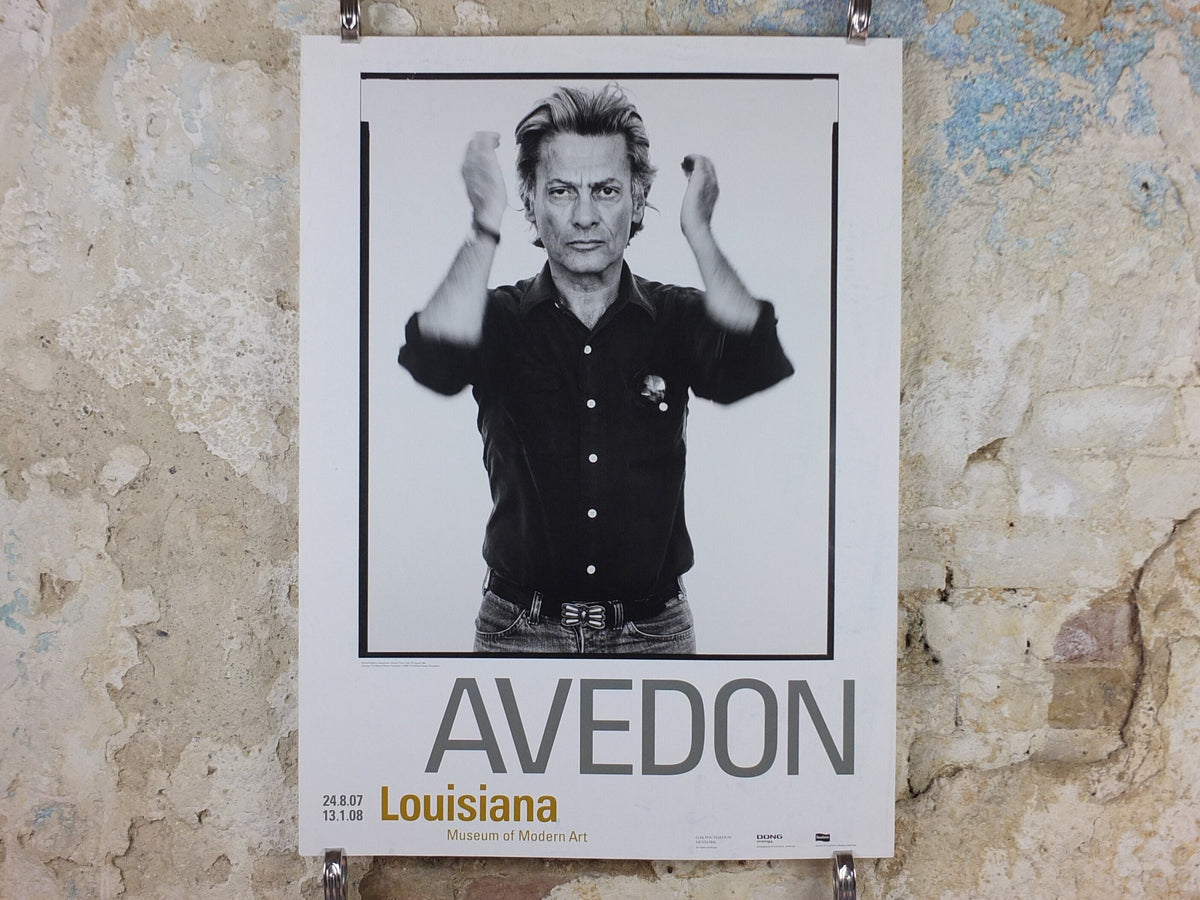 2007 Richard Avedon Poster, Self Portait Utah 1980, Louisiana, Copenhagen, photography gallery exhibition, wall art decor