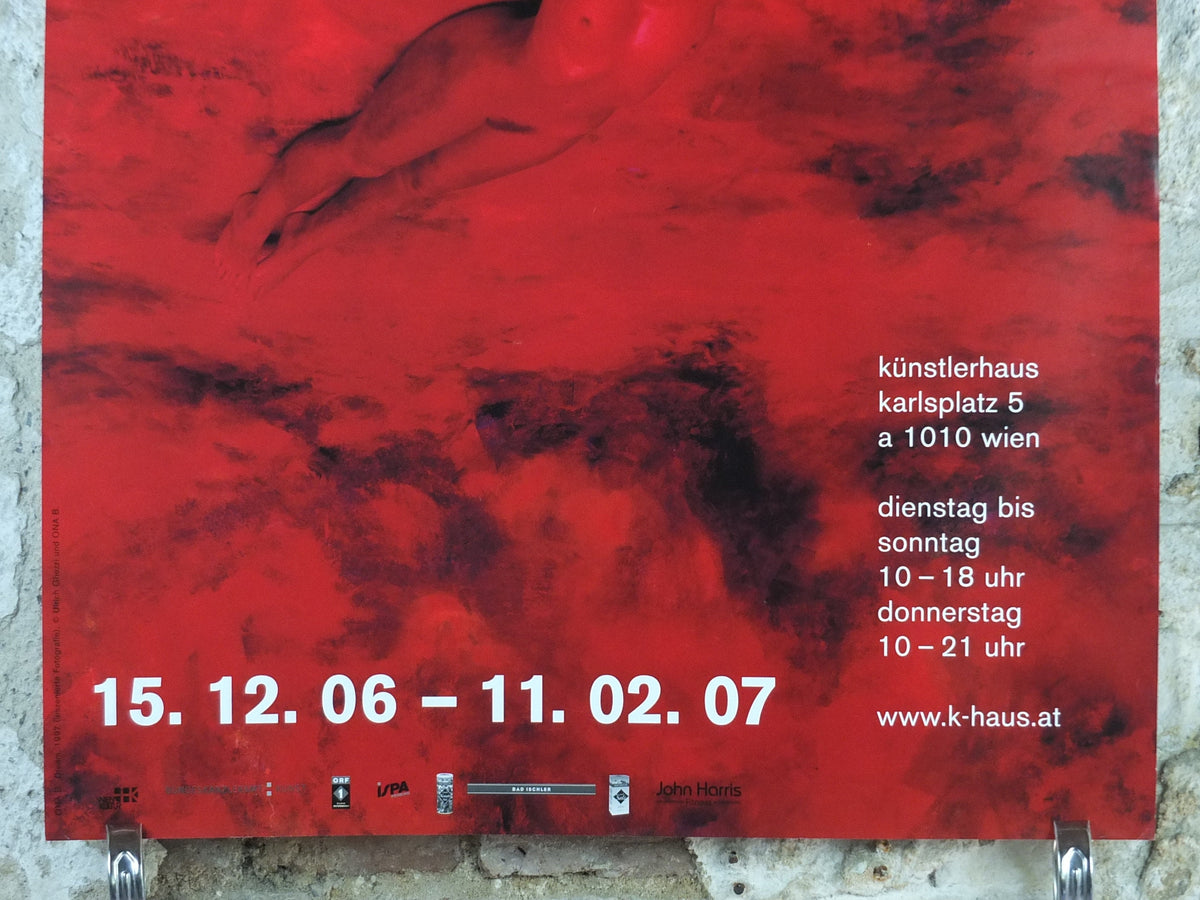 2006 Ona B Poster, Dream 1993, Kunstlerhaus Vienna, scarlet blonde and red nude, Surrealism, wall art decor