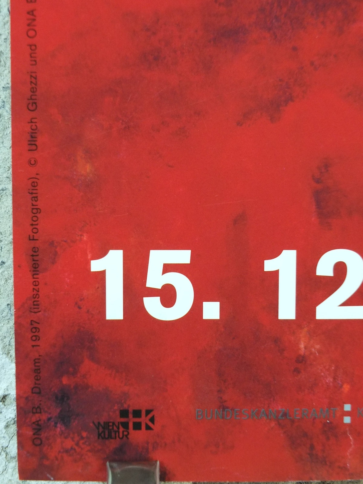 2006 Ona B Poster, Dream 1993, Kunstlerhaus Vienna, scarlet blonde and red nude, Surrealism, wall art decor