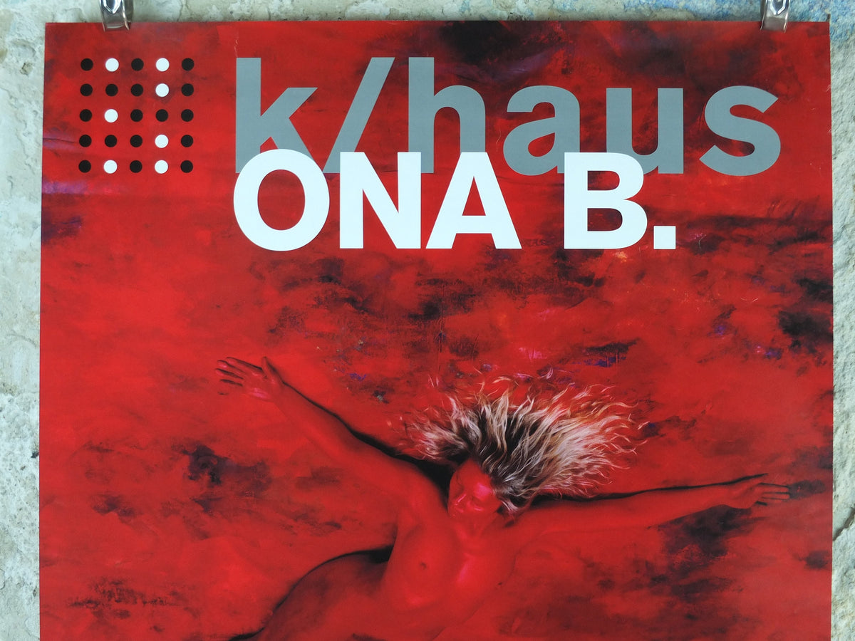 2006 Ona B Poster, Dream 1993, Kunstlerhaus Vienna, scarlet blonde and red nude, Surrealism, wall art decor