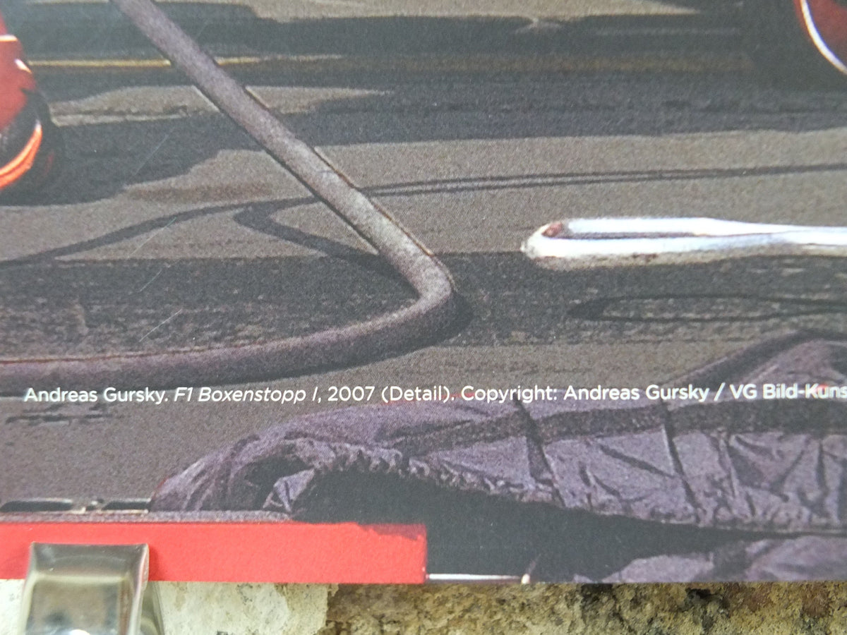 2012 Andreas Gursky Poster, F1 Boxenstopp I 2007, Formula One Racing, Louisiana, Copenhagen, photography gallery exhibition, wall art decor