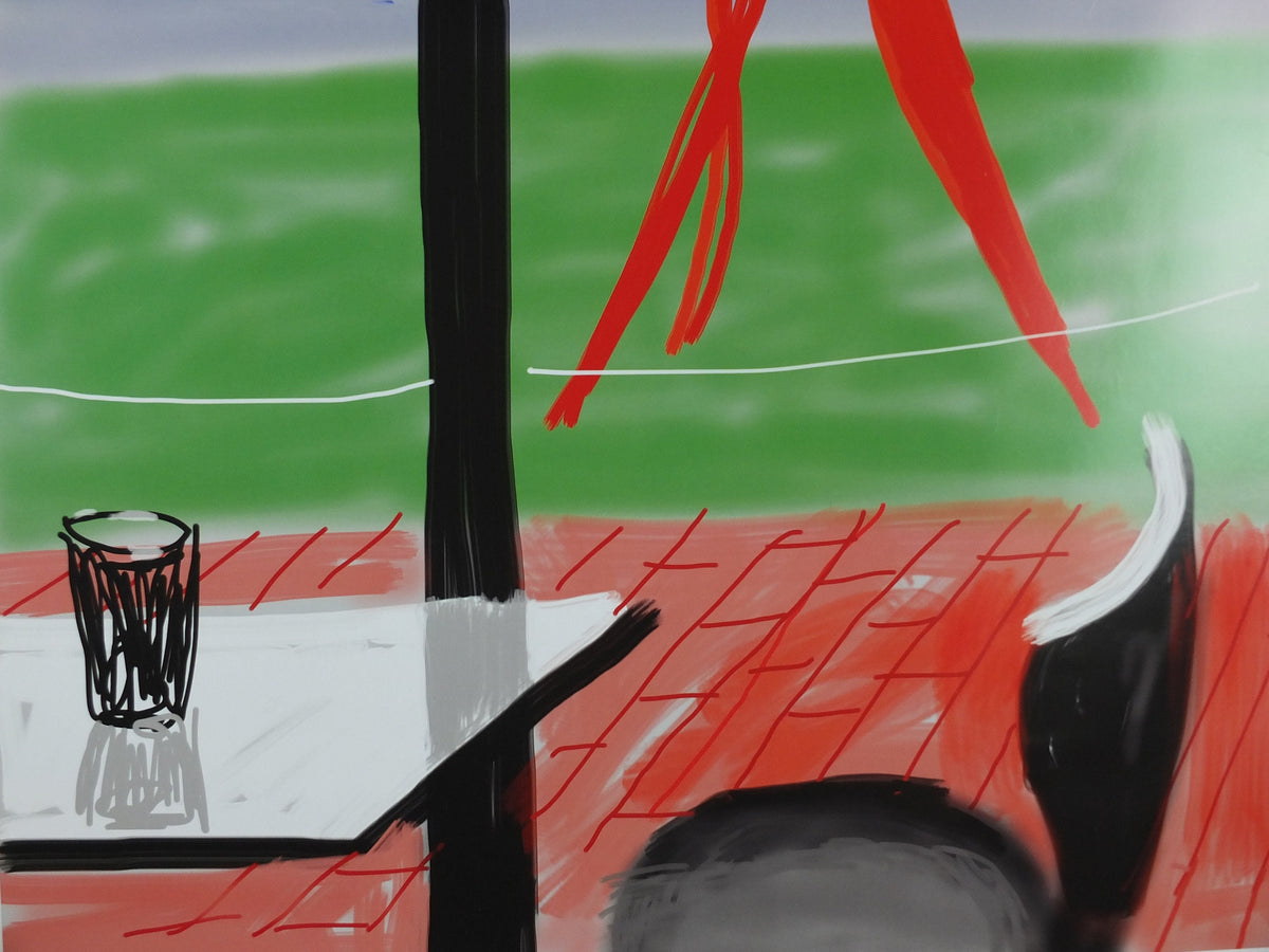 2011 David Hockney Poster, Untitled, Me draw on iPad, Louisiana, Pop Art, gallery exhibition wall art decor