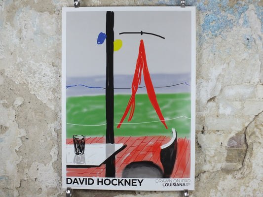 2011 David Hockney Poster, Untitled, Me draw on iPad, Louisiana, Pop Art, gallery exhibition wall art decor