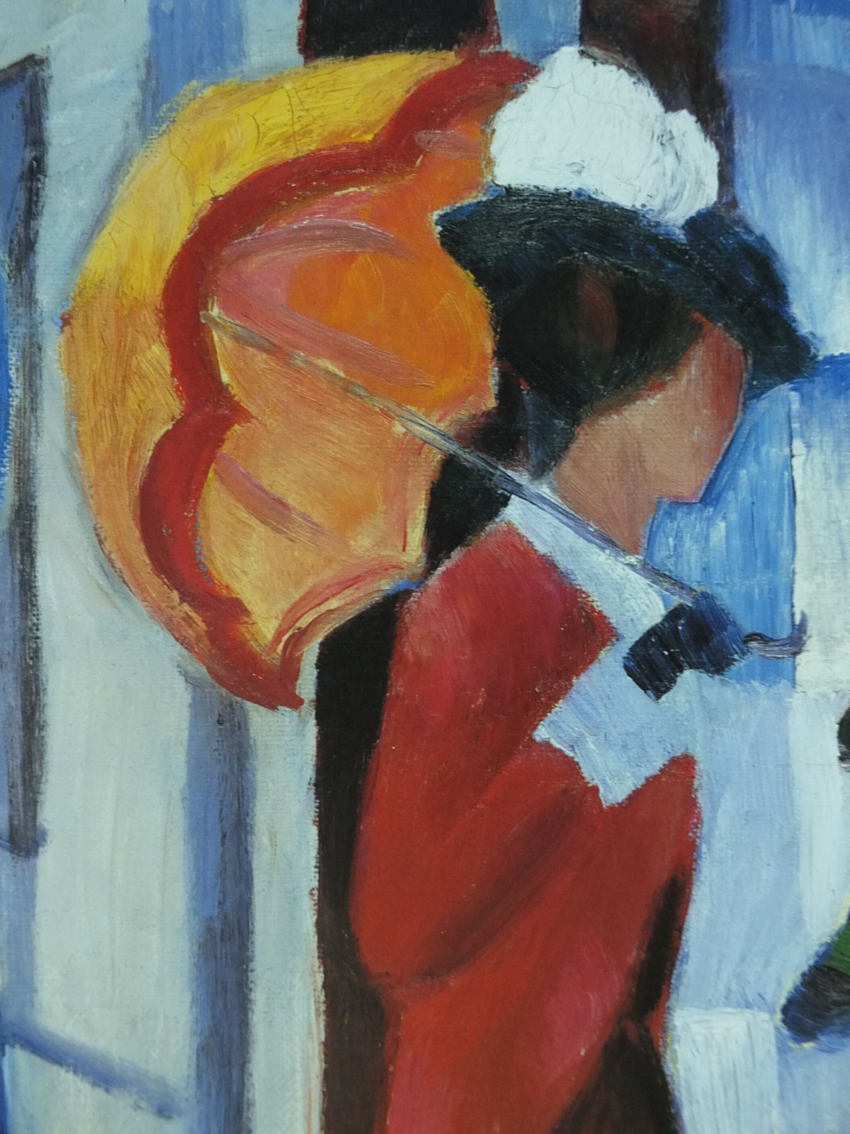 1994 August Macke Poster, In Front of the Hat Shop, Hatteforretning 1914, Der Blaue Reiter, Expressionism gallery exhibition, wall art decor