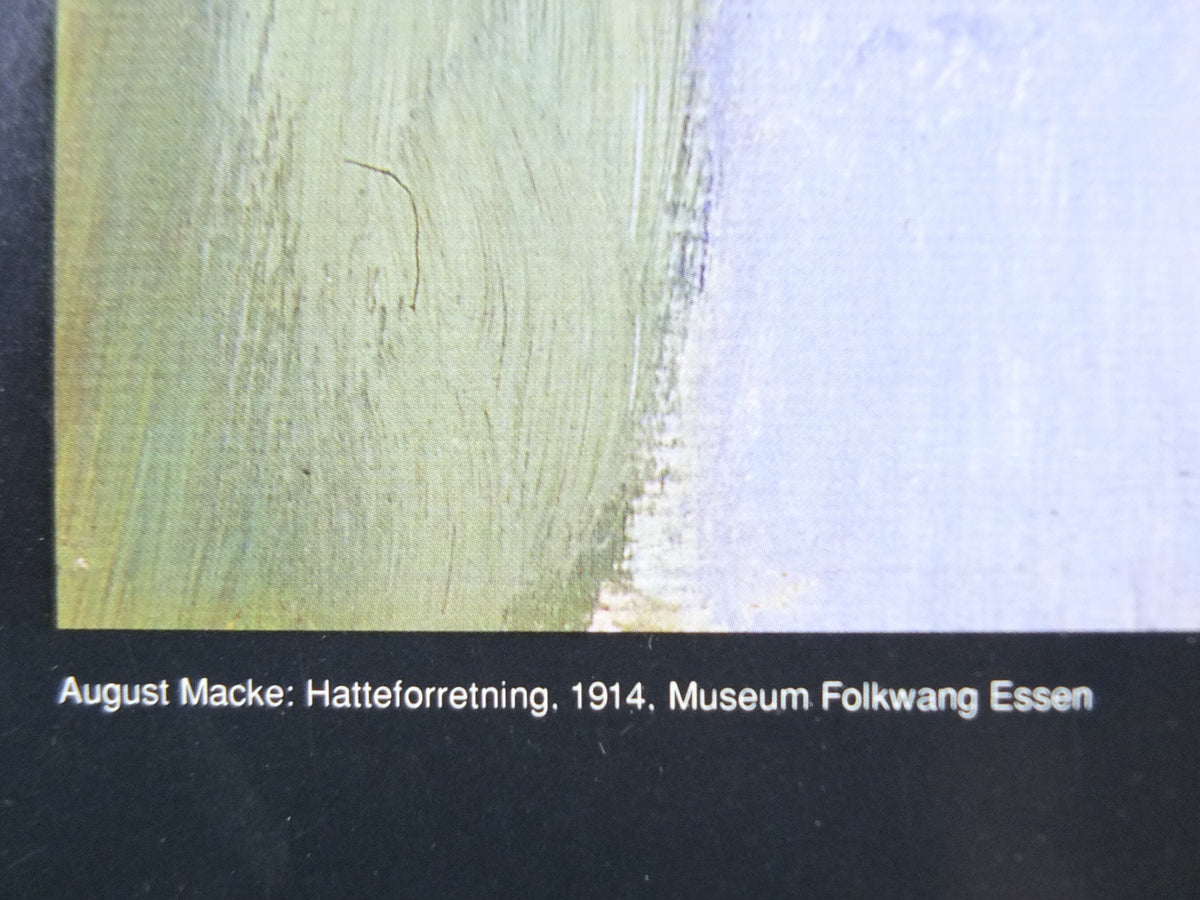 1994 August Macke Poster, In Front of the Hat Shop, Hatteforretning 1914, Der Blaue Reiter, Expressionism gallery exhibition, wall art decor