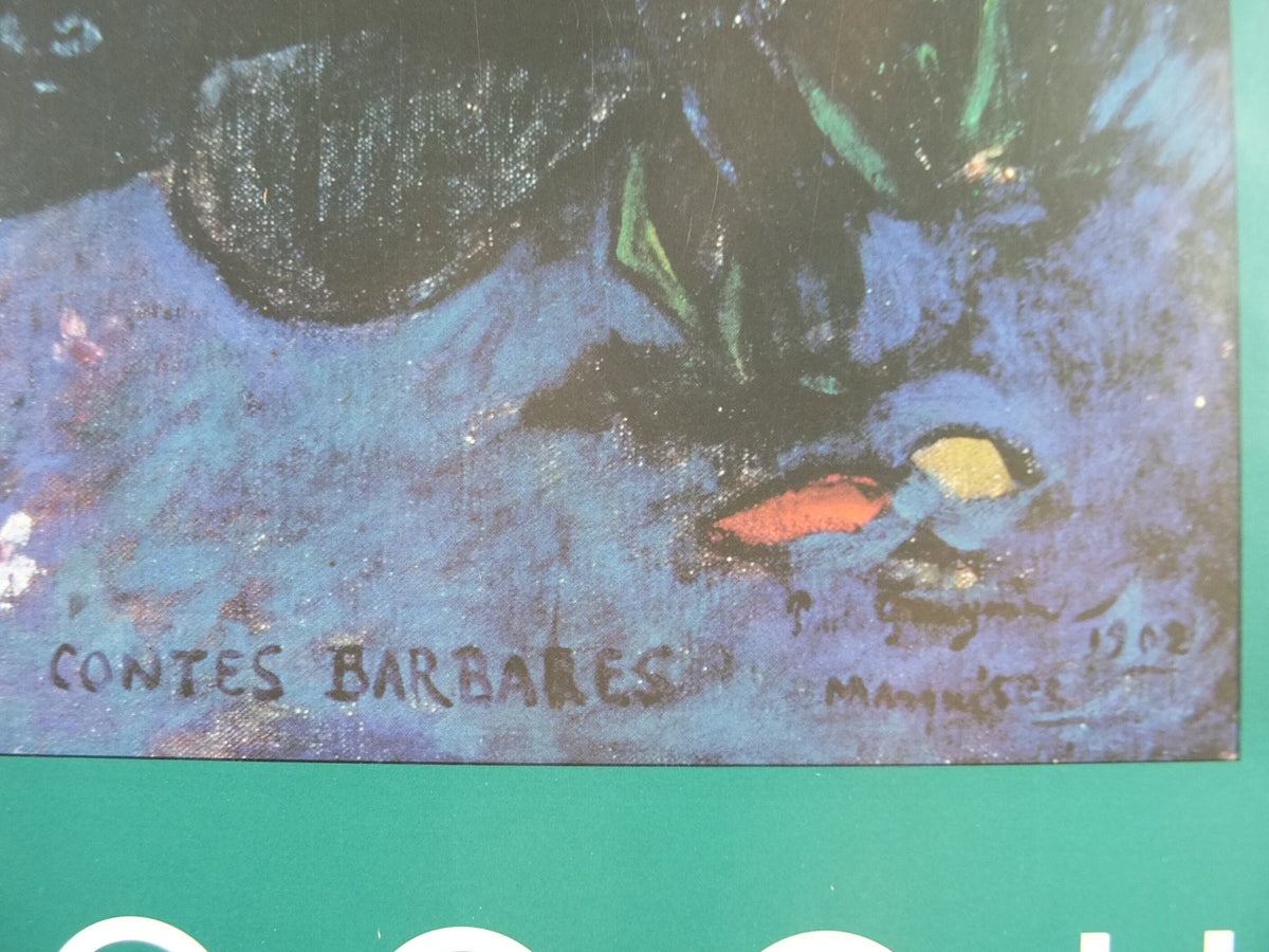 1994 Paul Gauguin Poster, Barbarian Tales, Contes Barabares 1902, Post Expressionism gallery exhibition, wall art decor