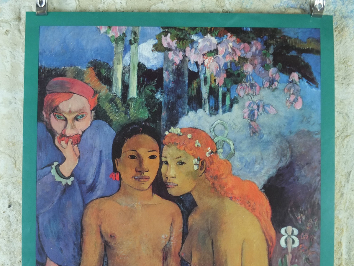 1994 Paul Gauguin Poster, Barbarian Tales, Contes Barabares 1902, Post Expressionism gallery exhibition, wall art decor