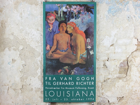 1994 Paul Gauguin Poster, Barbarian Tales, Contes Barabares 1902, Post Expressionism gallery exhibition, wall art decor