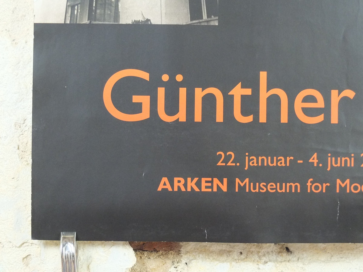 2000 Günther Förg Poster, Arken Copenhagen, Modern Art and Photography, artist gallery exhibition, wall art decor