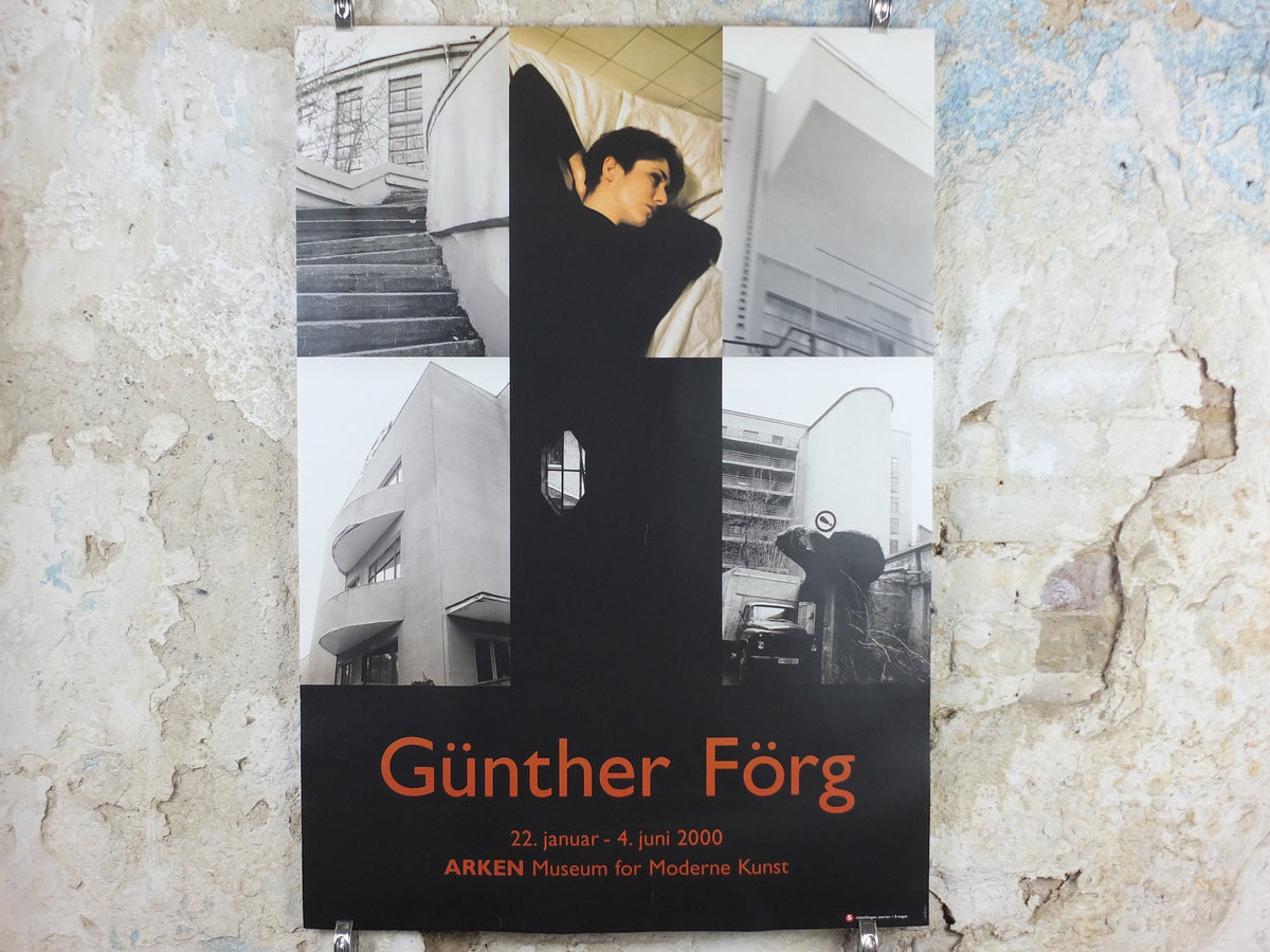 2000 Günther Förg Poster, Arken Copenhagen, Modern Art and Photography, artist gallery exhibition, wall art decor