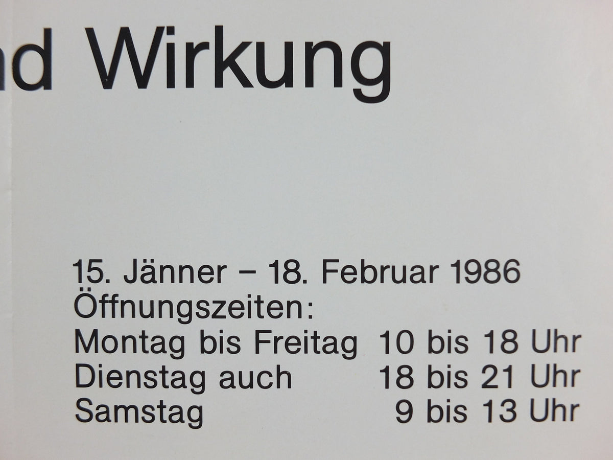1986 Kurt Weber Poster, Graz Succession painter, Austrian expressionist, artist gallery exhibition, wall art decor