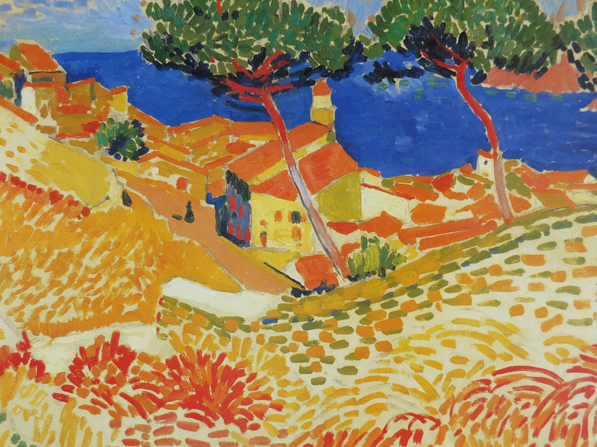 1994 Andre Derain Poster, Vue de Collioure, View of Collioure 1905, Der Blaue Reiter, Expressionism gallery exhibition, wall art decor