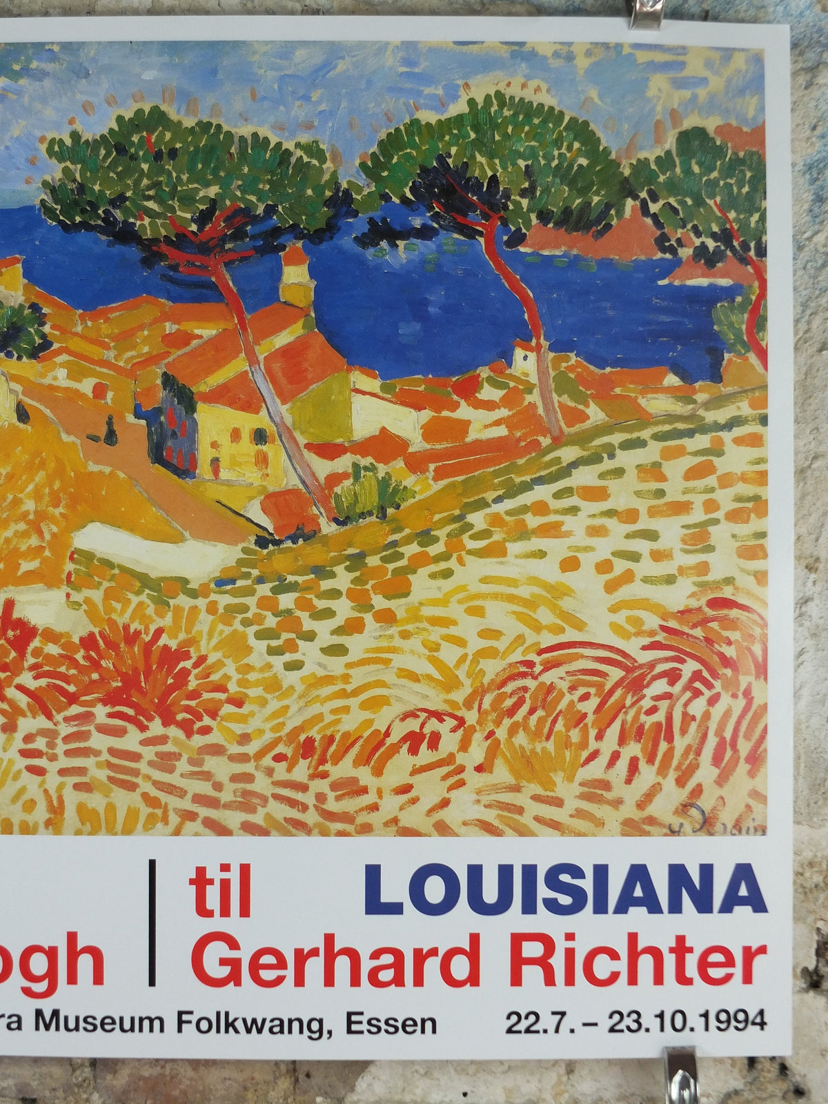 1994 Andre Derain Poster, Vue de Collioure, View of Collioure 1905, Der Blaue Reiter, Expressionism gallery exhibition, wall art decor