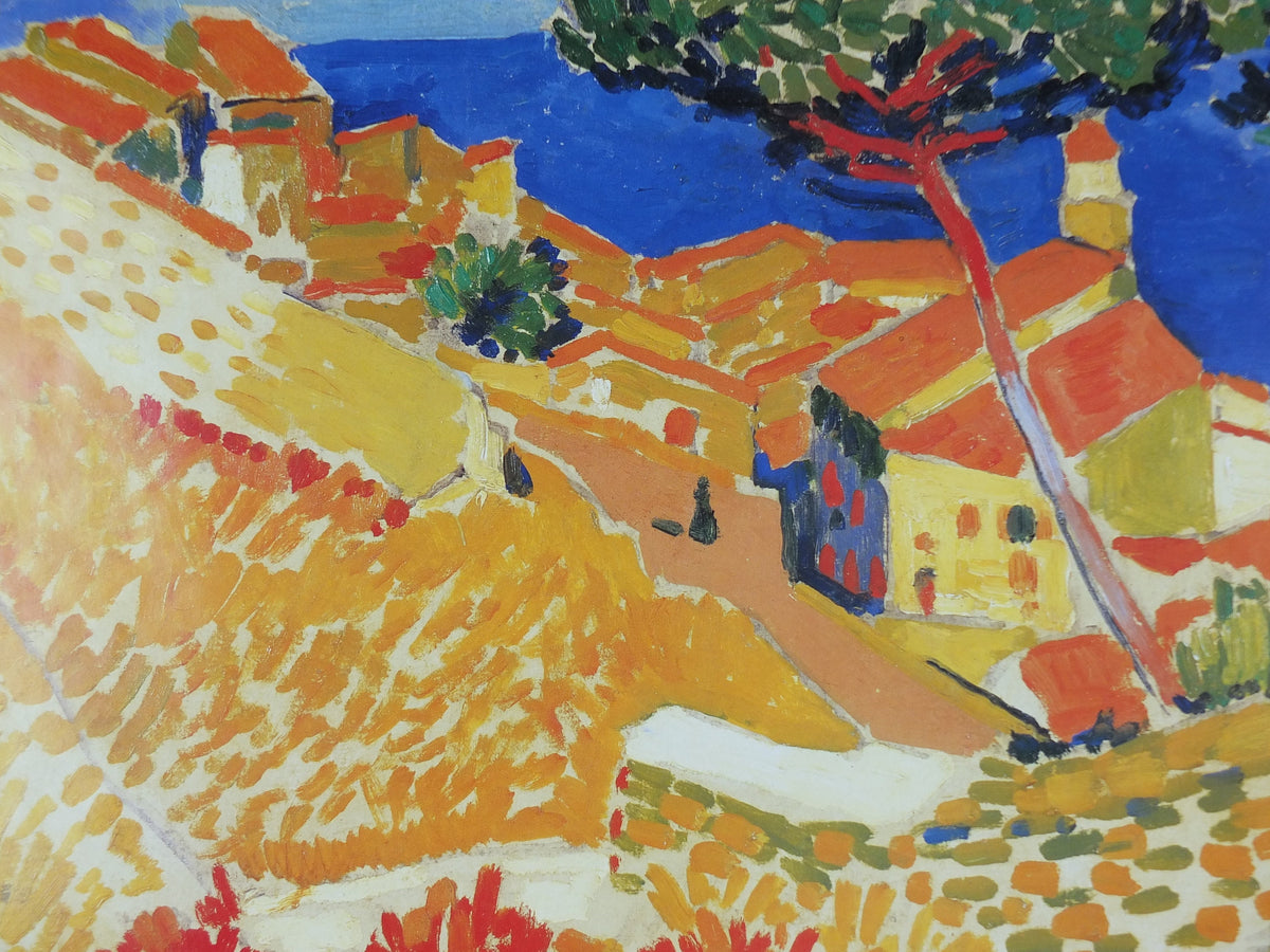 1994 Andre Derain Poster, Vue de Collioure, View of Collioure 1905, Der Blaue Reiter, Expressionism gallery exhibition, wall art decor