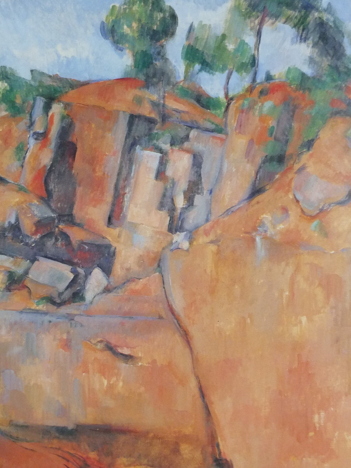 1994 Paul Cezanne Poster, The Bibémus Quarry 1899, Impressionism, Post-Impressionism, Cubism, gallery exhibition, wall art decor